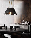 Calvrane Textured Resin Dome Pendant Light