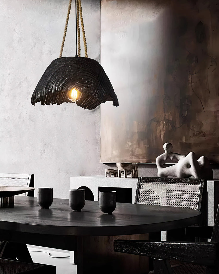 Calvrane Textured Resin Dome Pendant Light