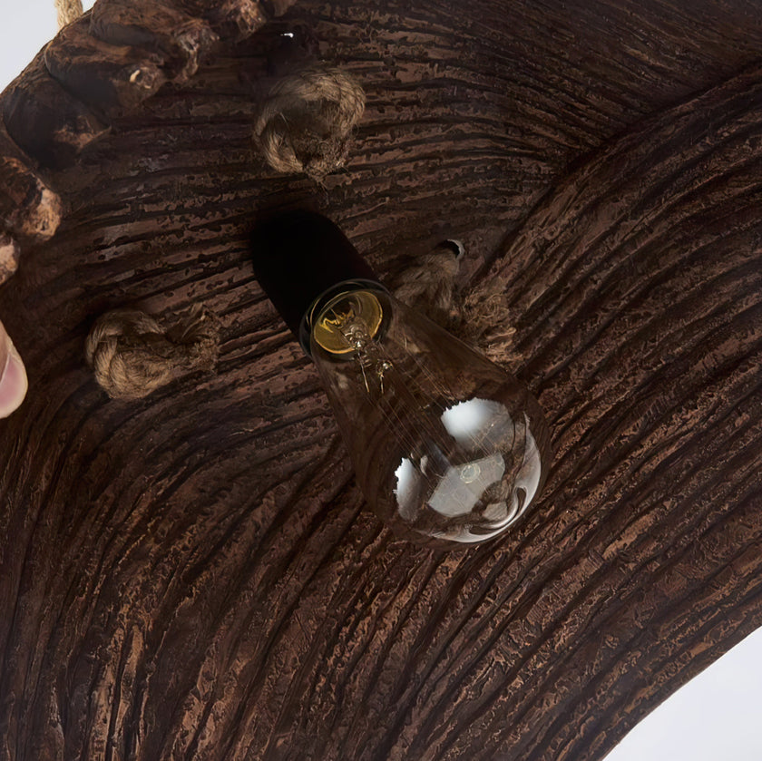 Calvrane Textured Resin Dome Pendant Light