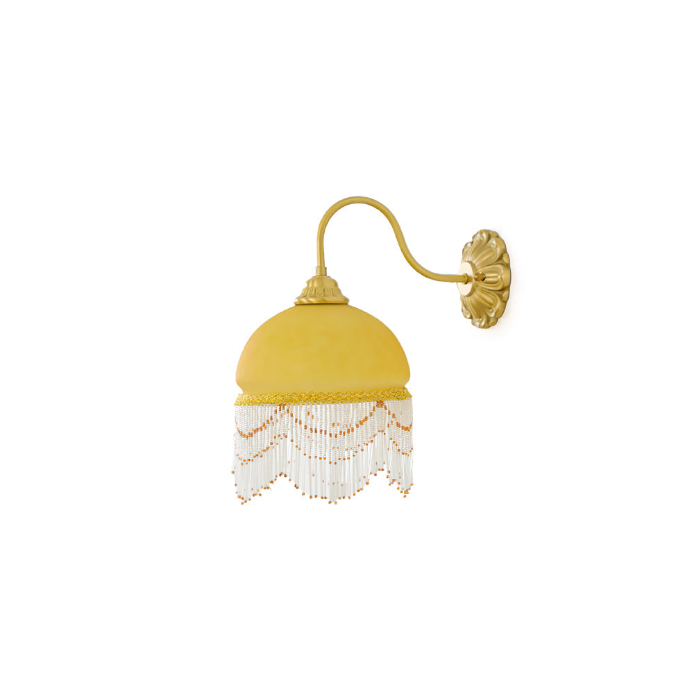 Calvrane Brass Glass Tassel Wall Lamp