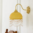 Calvrane Brass Glass Tassel Wall Lamp