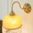 Calvrane Brass Glass Tassel Wall Lamp