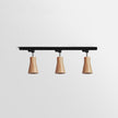 Wood Canopy Steel Track Ceiling Light