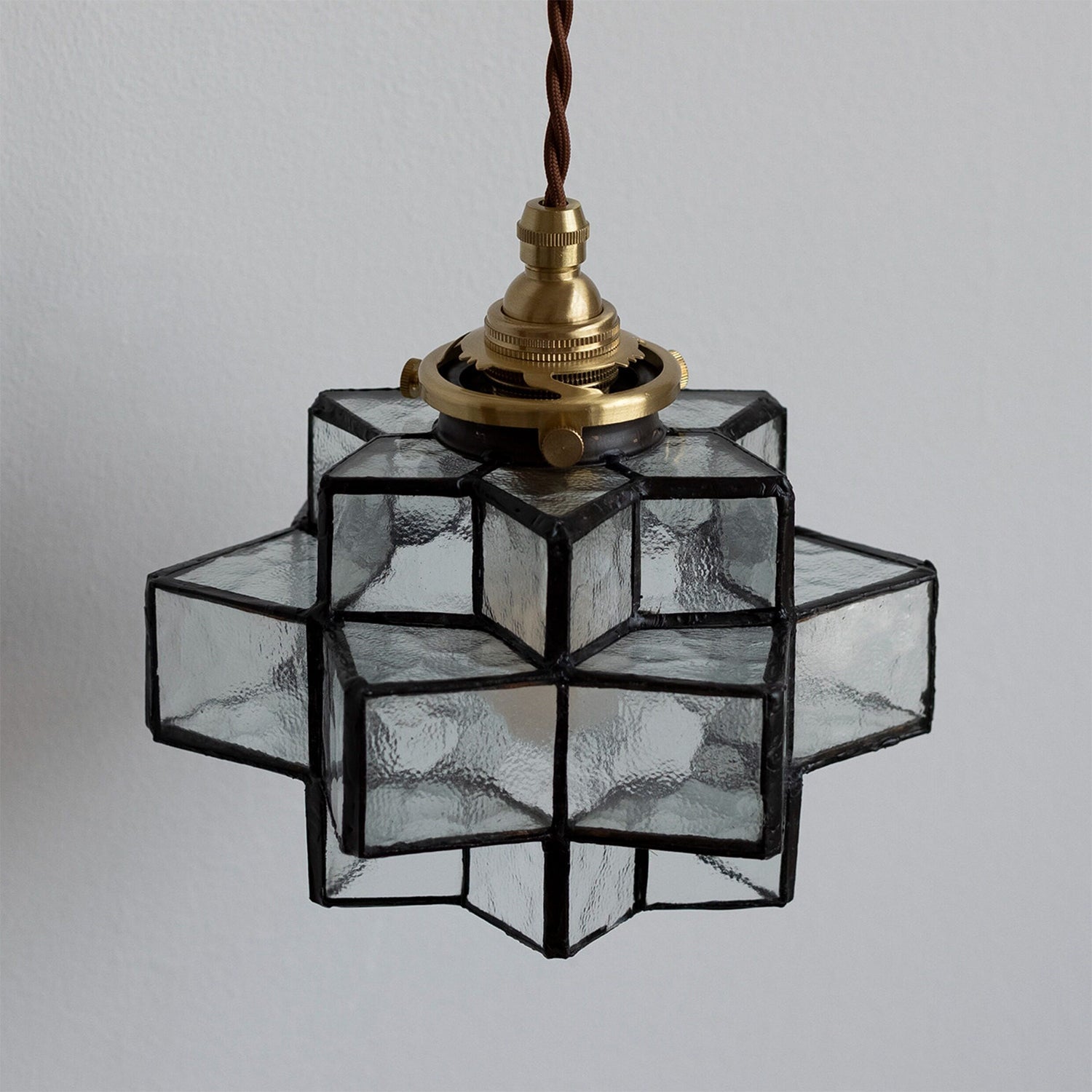 Calvrane Rippled Glass Wall Sconce