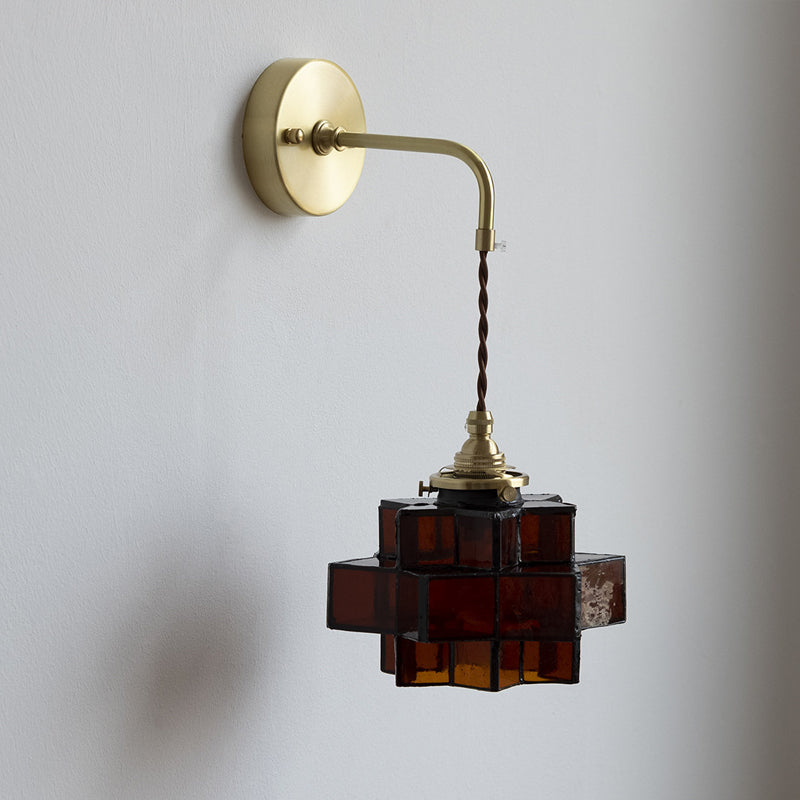 Calvrane Rippled Glass Wall Sconce