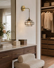 Calvrane Rippled Glass Wall Sconce