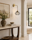 Calvrane Rippled Glass Wall Sconce