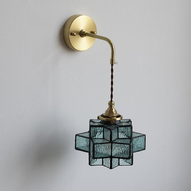 Calvrane Rippled Glass Wall Sconce
