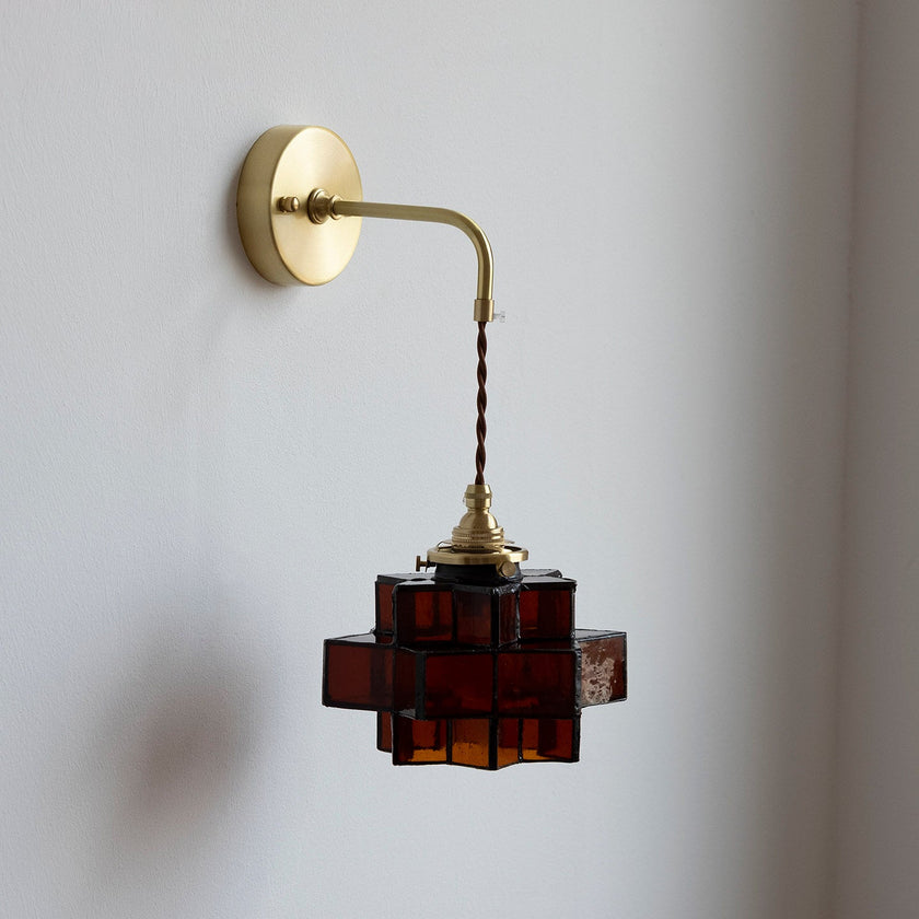 Calvrane Rippled Glass Wall Sconce