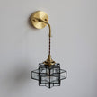 Calvrane Rippled Glass Wall Sconce
