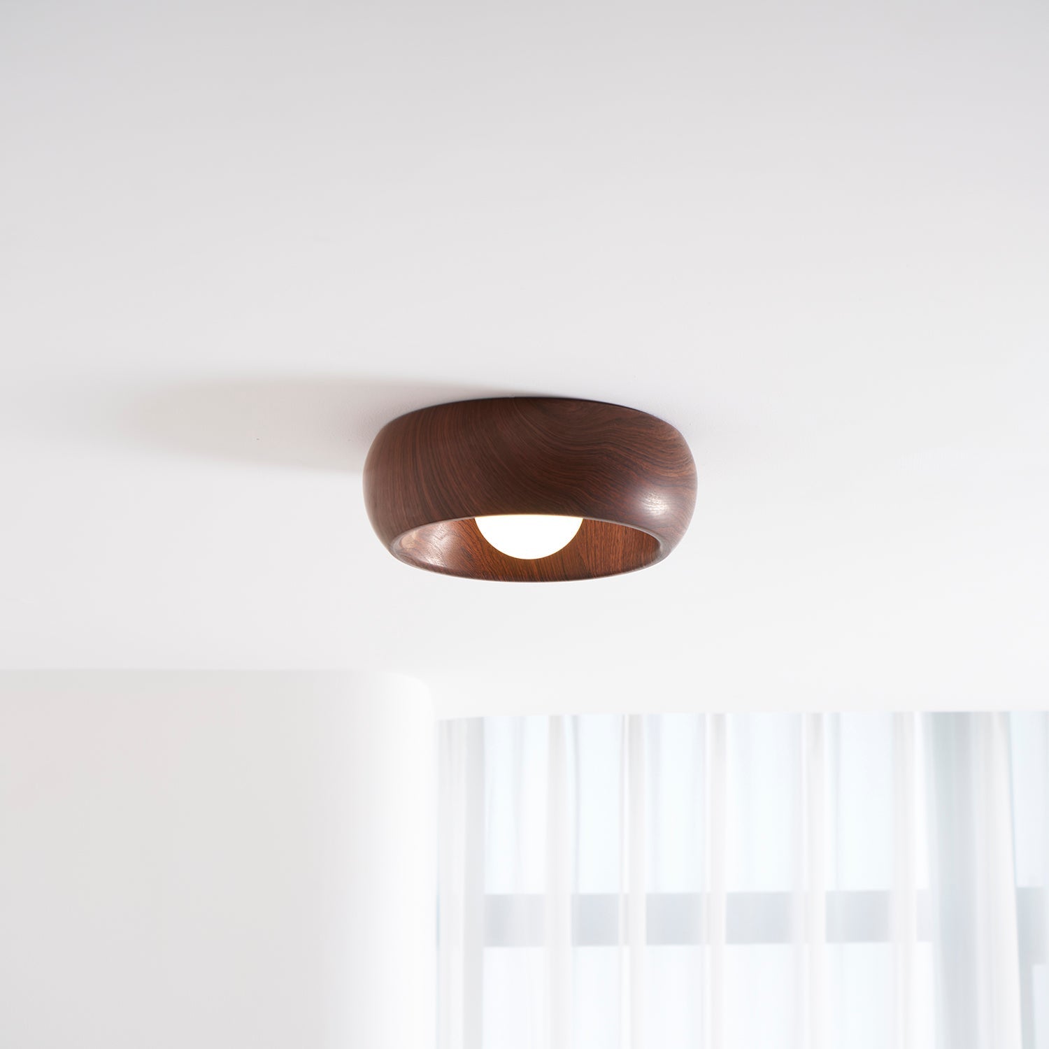 Metal & Glass LED Ceiling Light