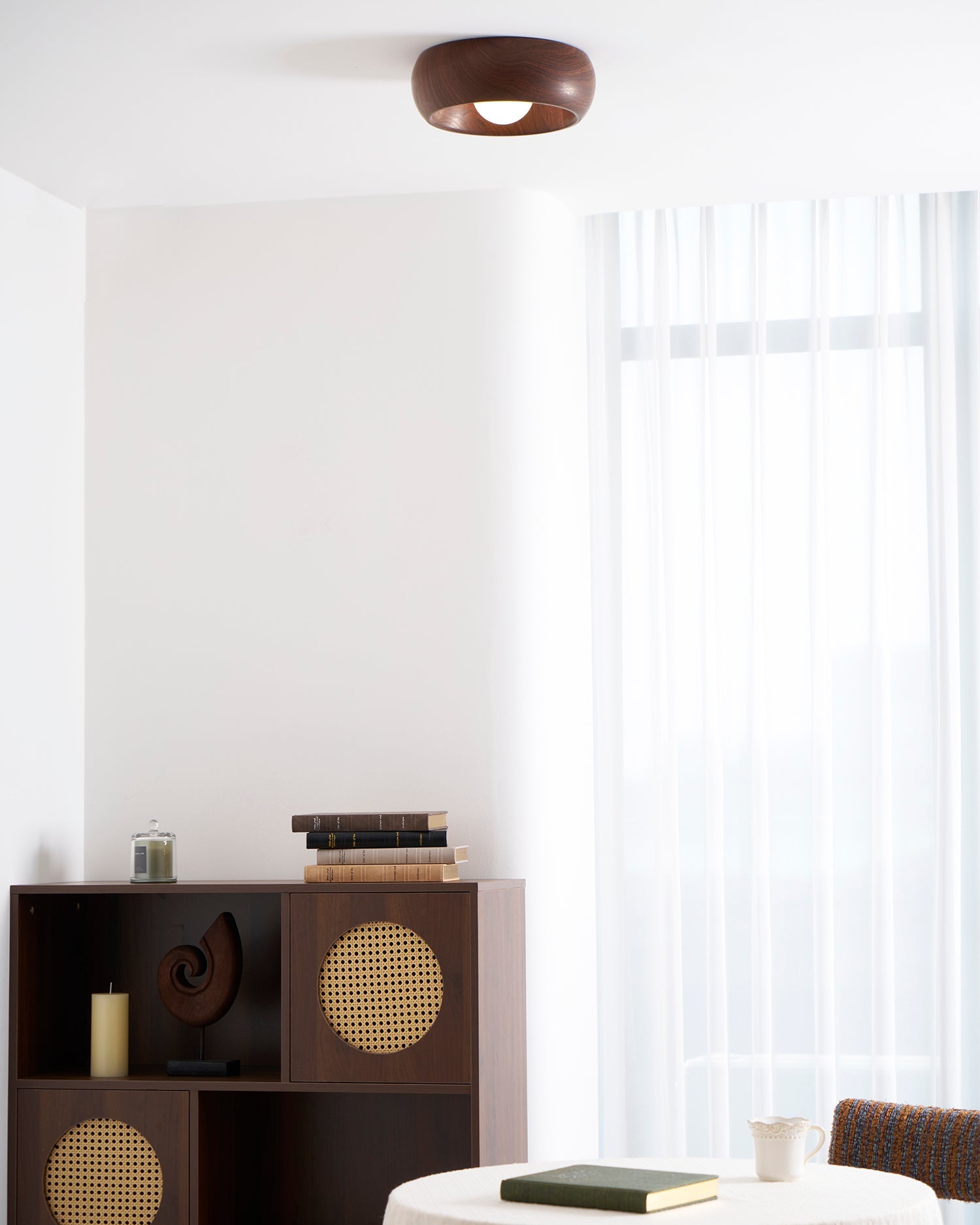 Metal & Glass LED Ceiling Light