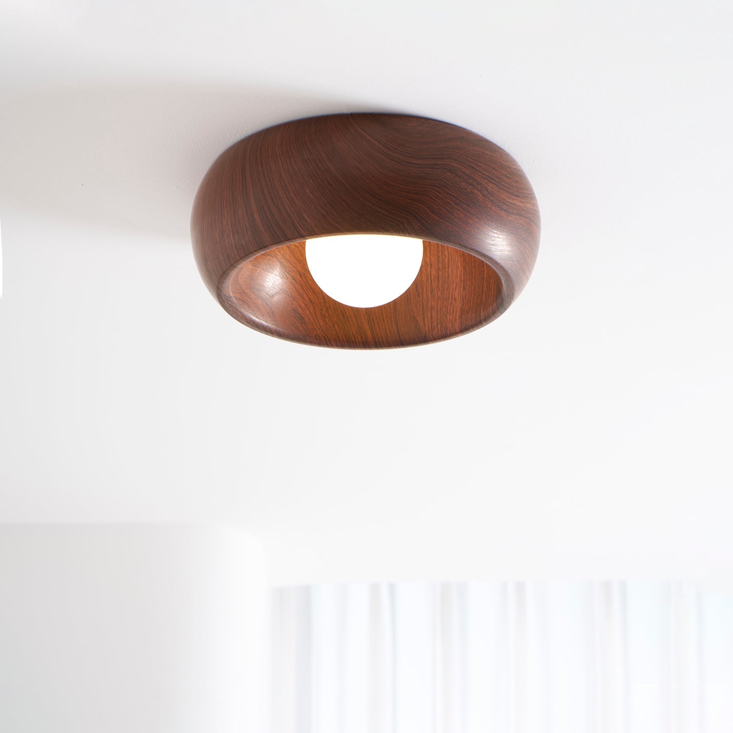 Metal & Glass LED Ceiling Light