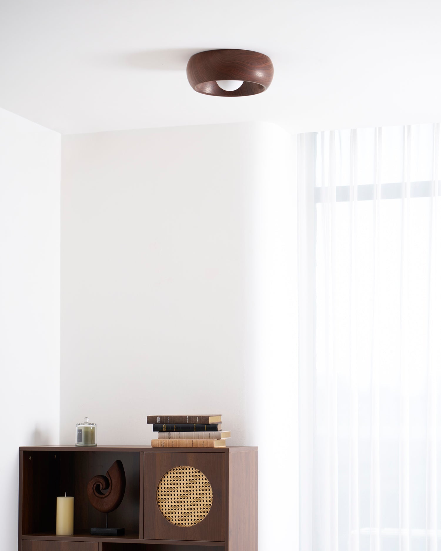 Metal & Glass LED Ceiling Light