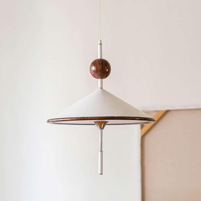 Metal & Acrylic Cone Pendant Lamp