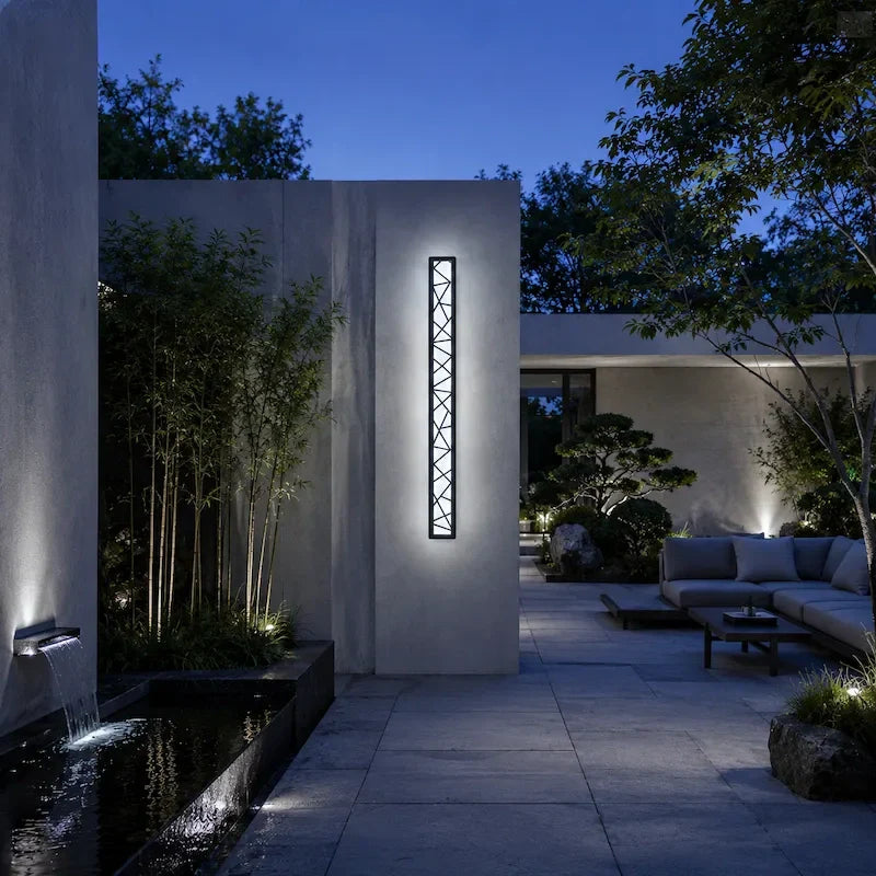 Minimalist Linear LED Outdoor Wall Sconce
