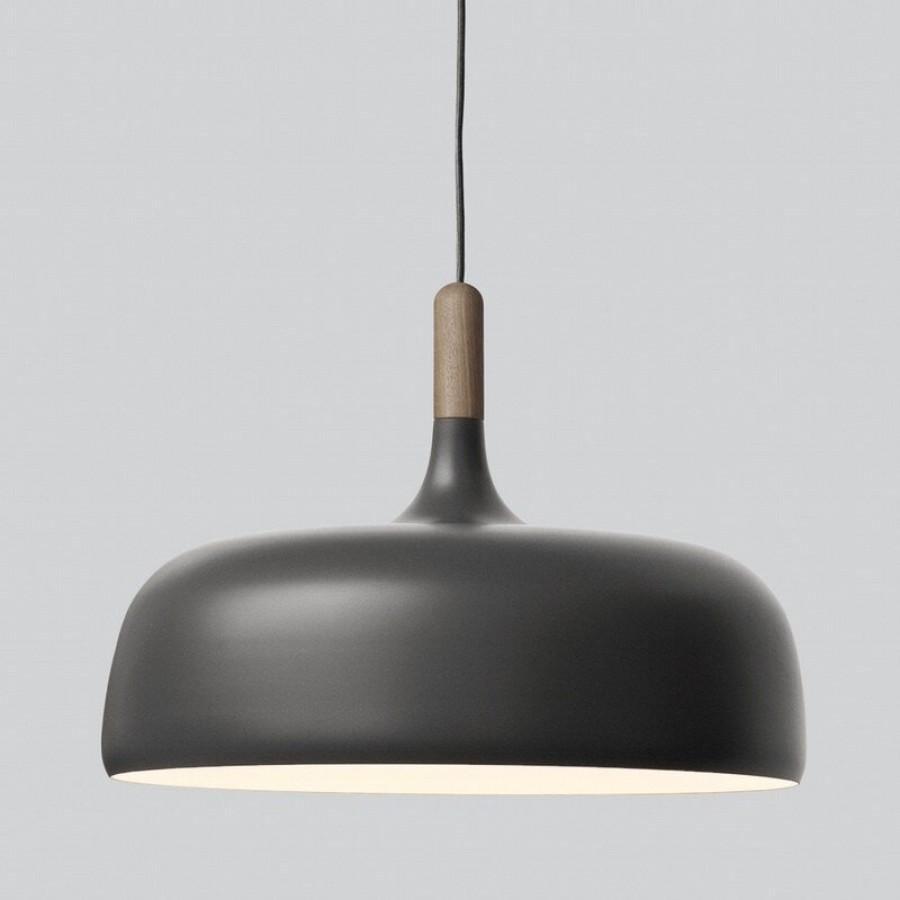 Oak & Zinc Acorn Pendant Light