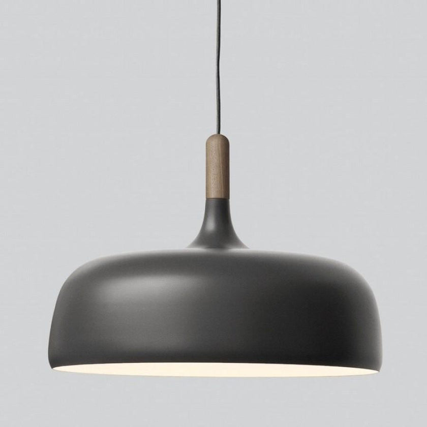 Oak & Zinc Acorn Pendant Light