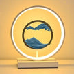 Modern Liquid Sand Disc LED Ambient Table Lamp