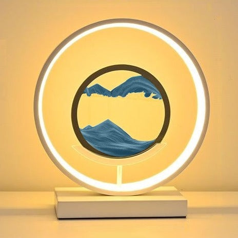 Modern Liquid Sand Disc LED Ambient Table Lamp