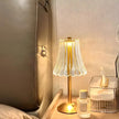 Vintage Golden Crystal Table Lamp