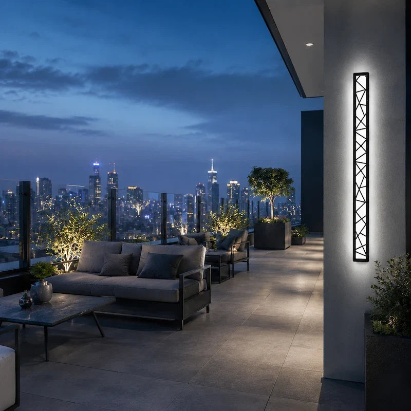 Minimalist Linear LED Outdoor Wall Sconce