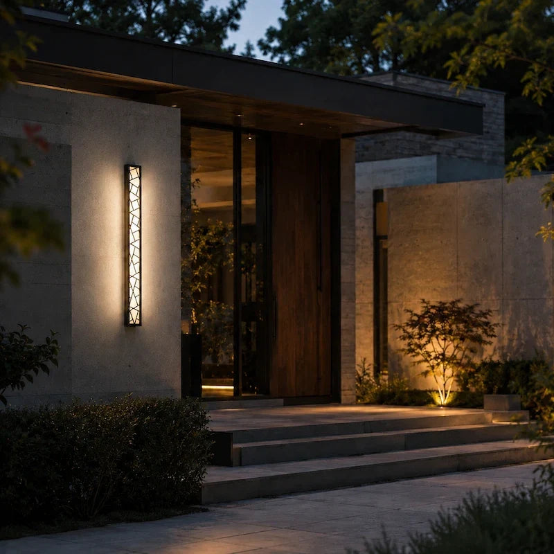 Minimalist Linear LED Outdoor Wall Sconce