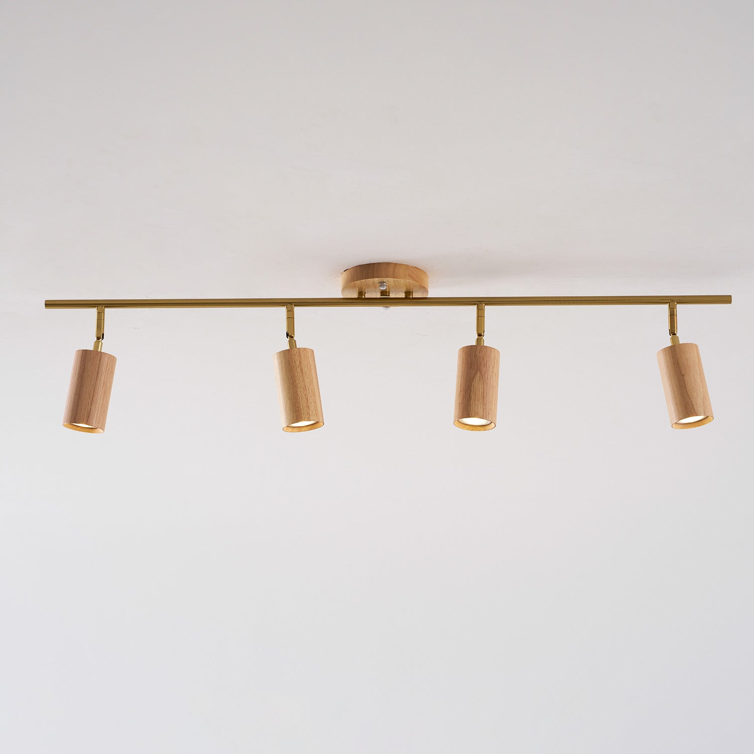 Scandinavian Shaker Ash Wood Multi-Head Spotlight