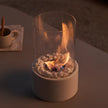 Modern Glass Cylinder Ethanol Oil Lamp