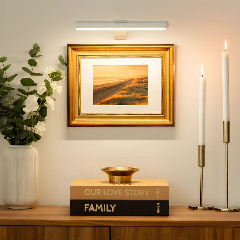 Dimmable Aluminum Modern Cordless Wall Art Light