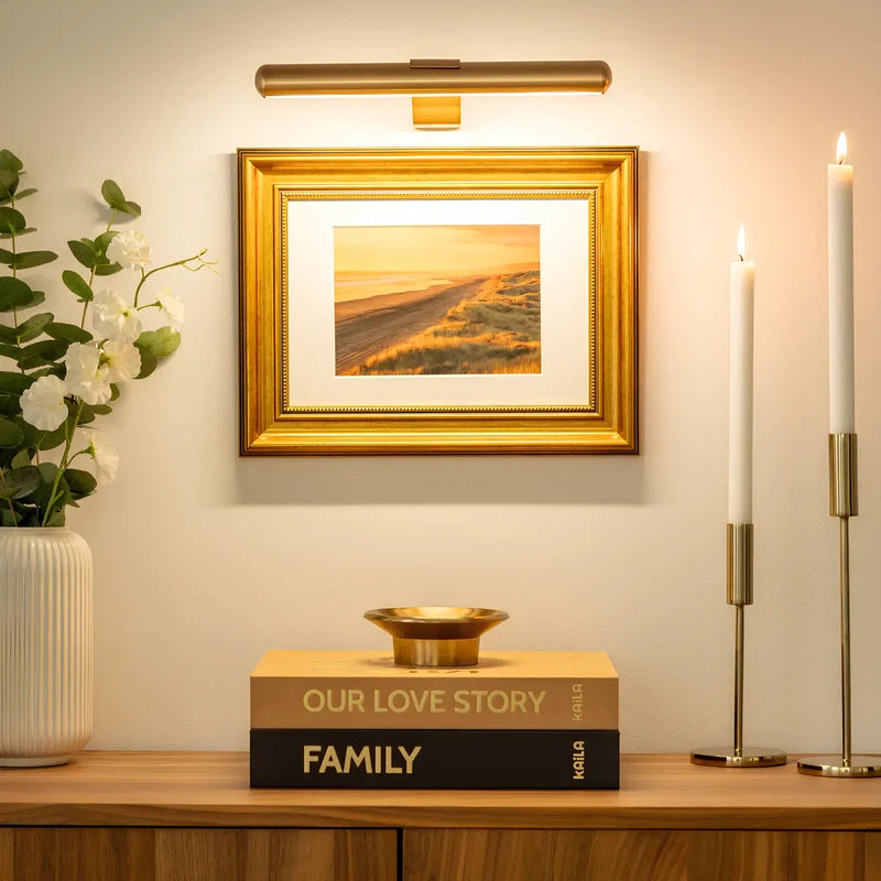 Dimmable Aluminum Modern Cordless Wall Art Light