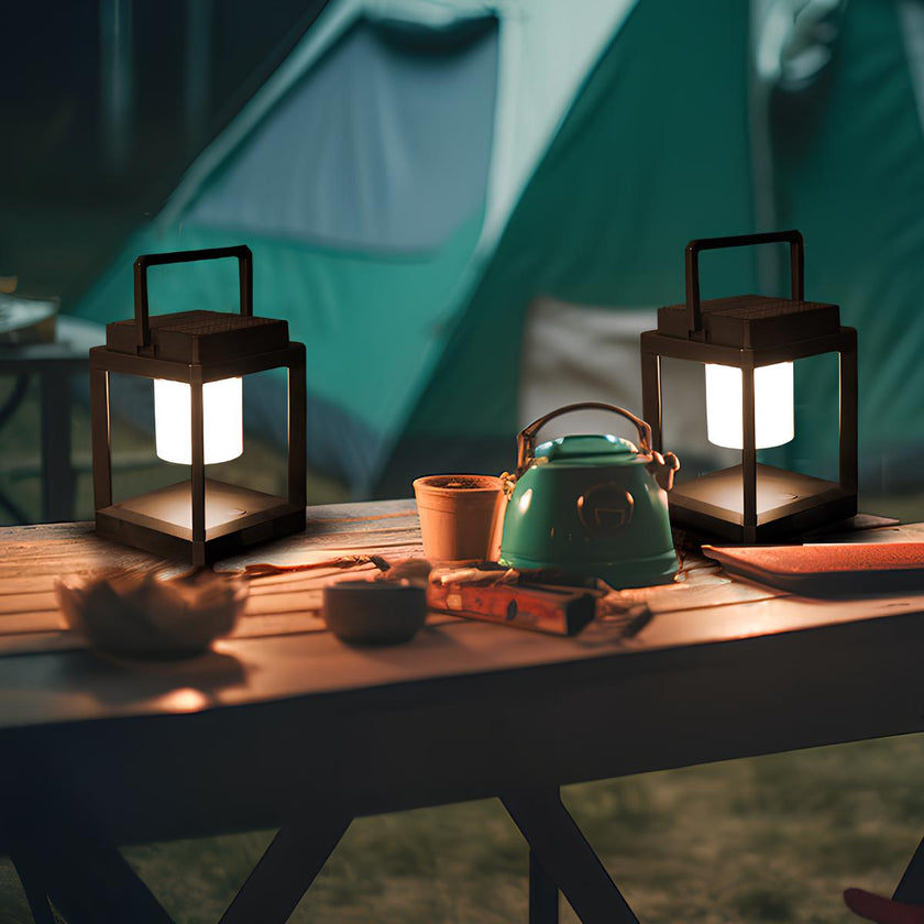 Modern Outdoor Solar LED Lantern Light Fixture