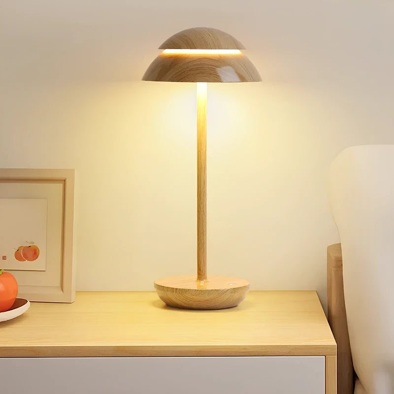 Rechargeable Double Mushroom USB Minimalist Scandinavian Table Lamp
