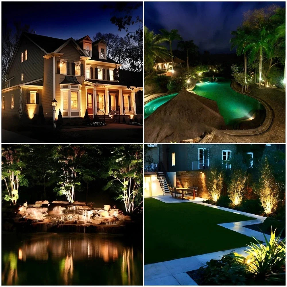 Adjustable Modern Solar Powered Garden Spotlight