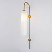 Art Deco Mouth-Blown Glass Wall Sconce