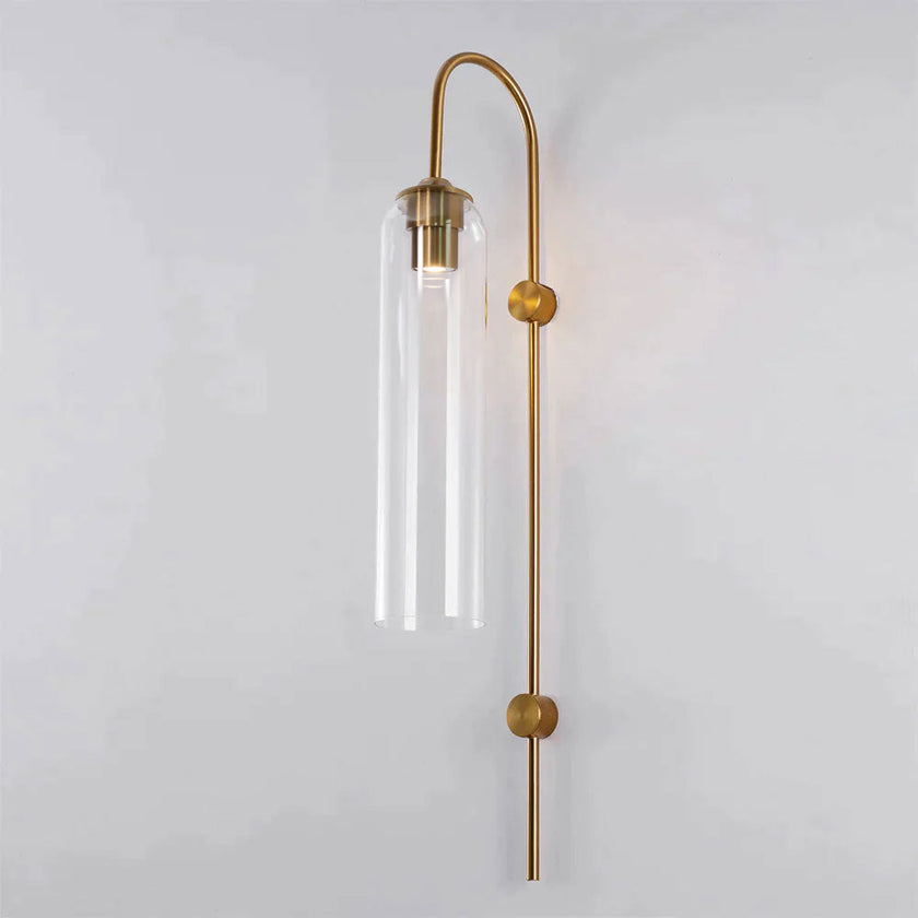 Art Deco Mouth-Blown Glass Wall Sconce