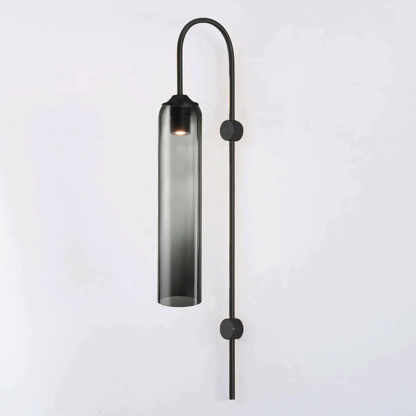 Art Deco Mouth-Blown Glass Wall Sconce