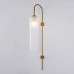 Art Deco Mouth-Blown Glass Wall Sconce