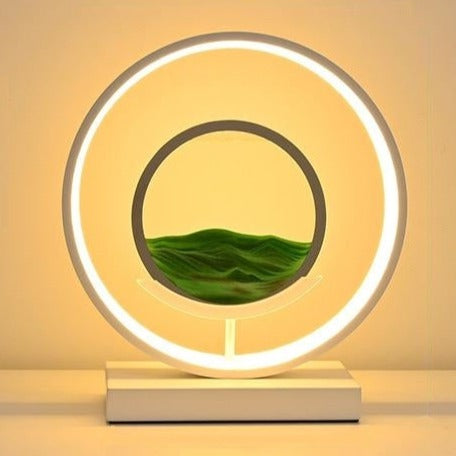 Modern Liquid Sand Disc LED Ambient Table Lamp