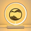 Modern Liquid Sand Disc LED Ambient Table Lamp