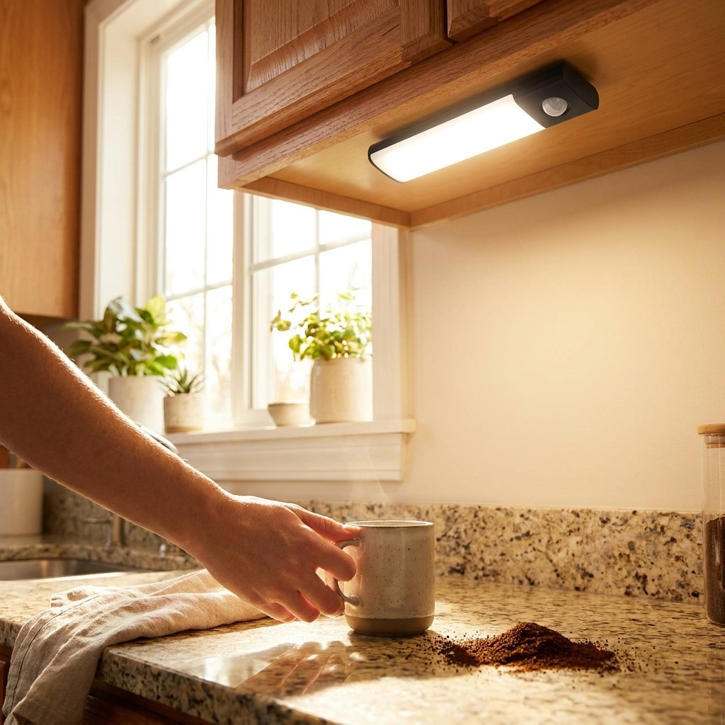 Cabinet Lights lifestyle morning