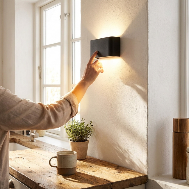 Up Down Wall Lamp lifestyle morning