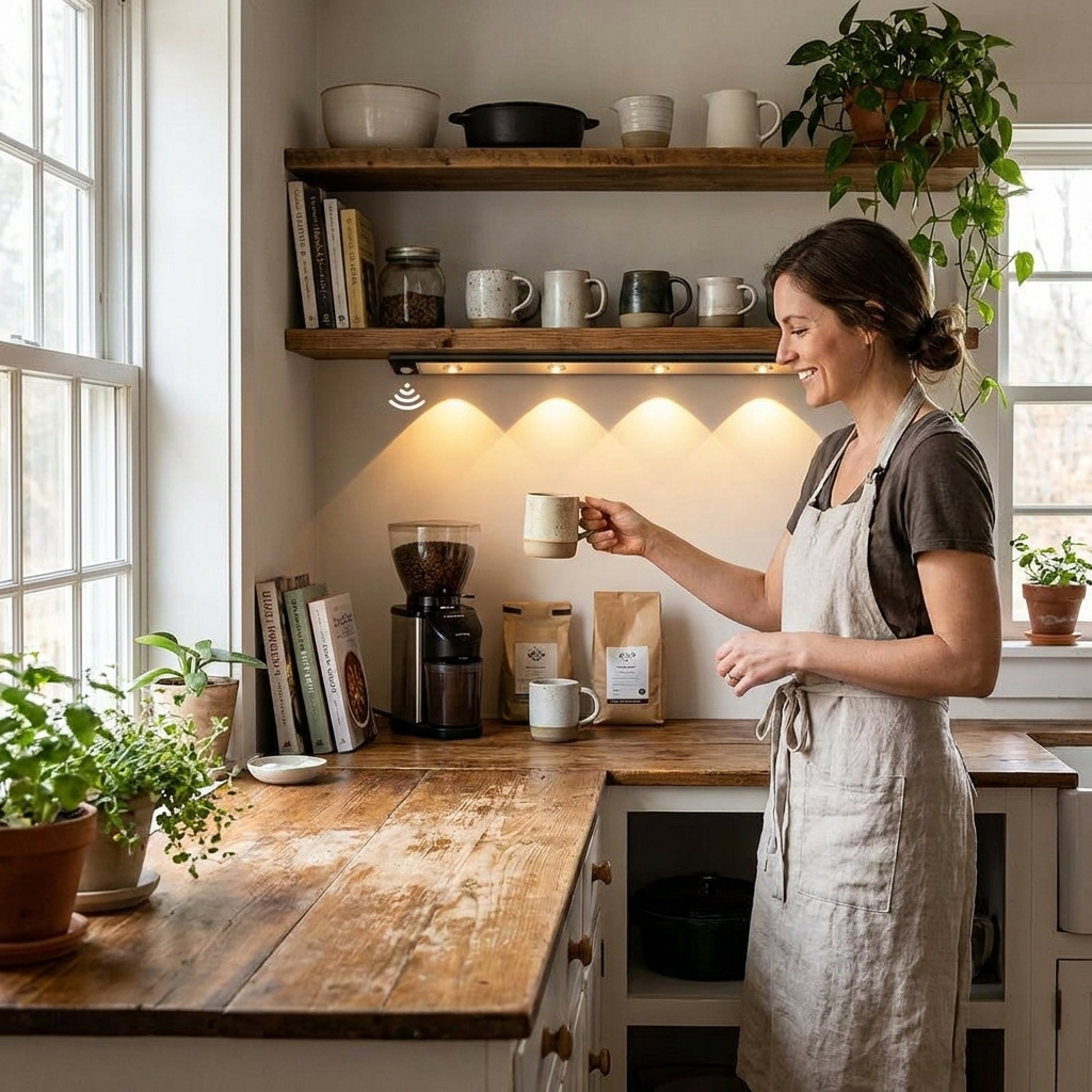 Ultra Thin Cabinet Lights lifestyle wide