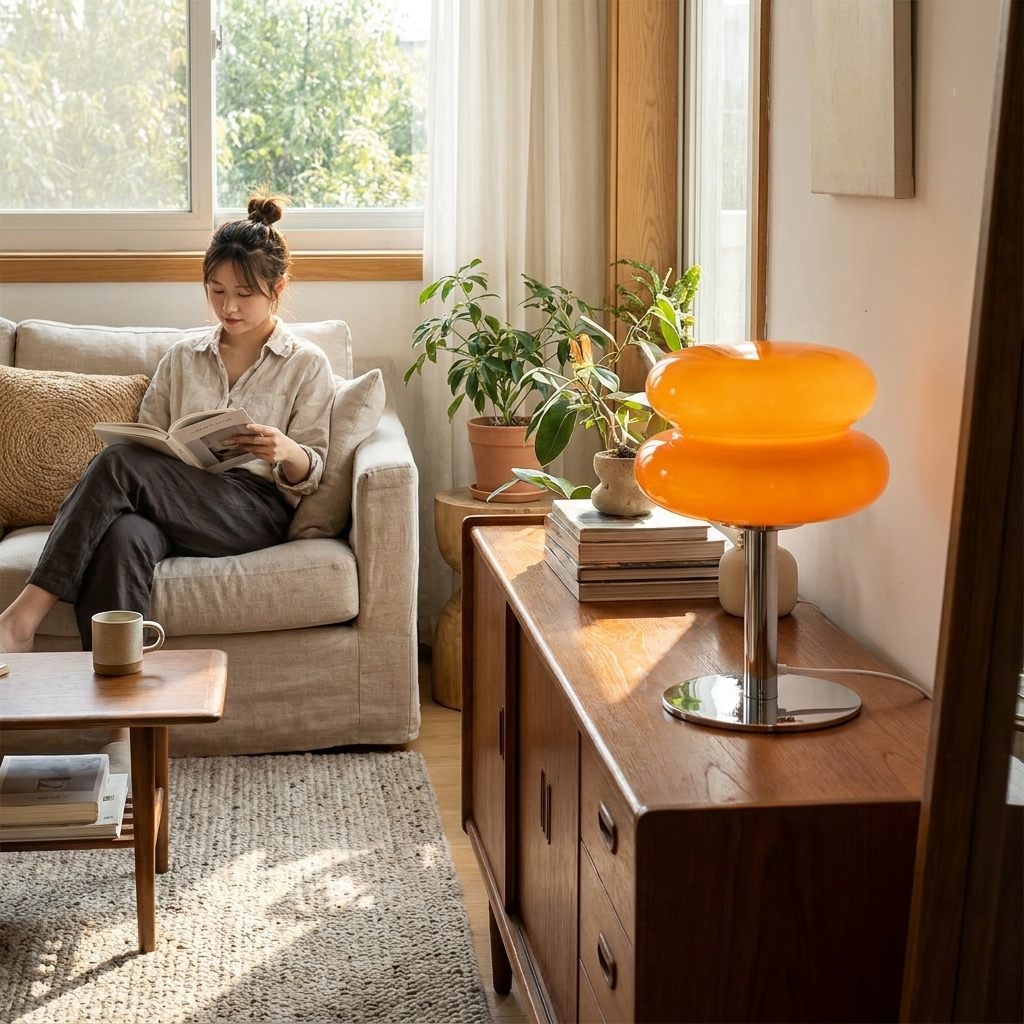 Macaron Glass Table Lamp lifestyle wide