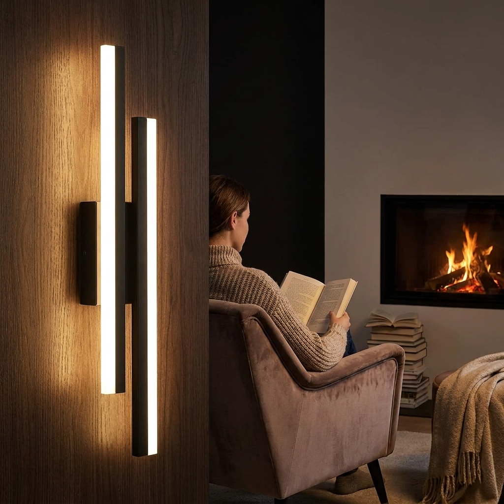 LED Bedroom Wall Lamp Sconces lifestyle evening