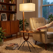 Rispal Giraffe Floor Lamp lifestyle