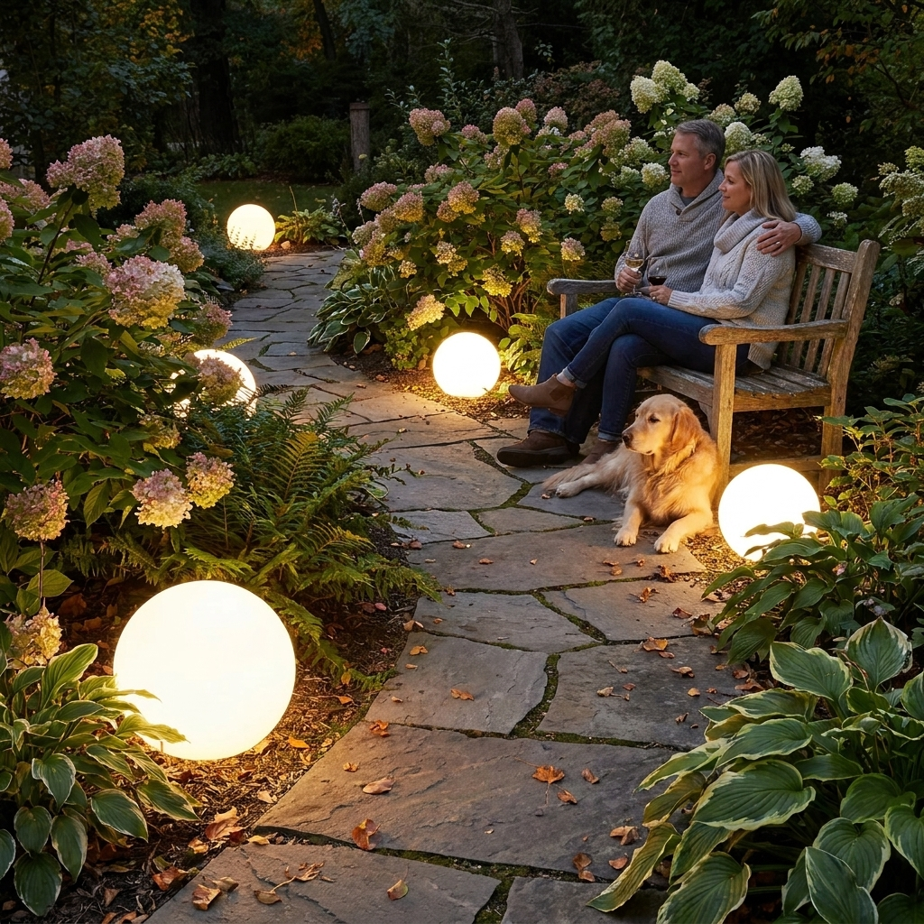 Spherical Garden Light lifestyle