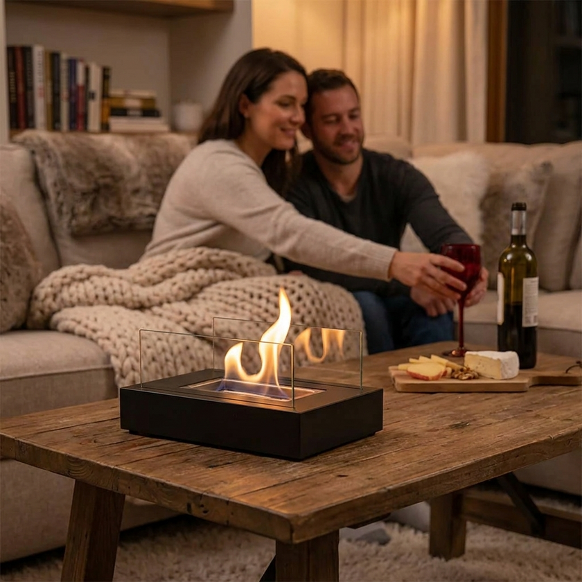 Everlasting Flame Tabletop Fireplace lifestyle