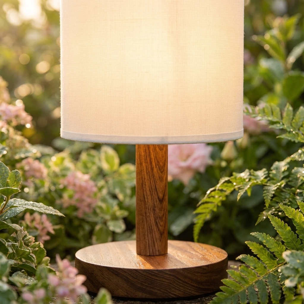 Organic Glow Lamp - close-up morning