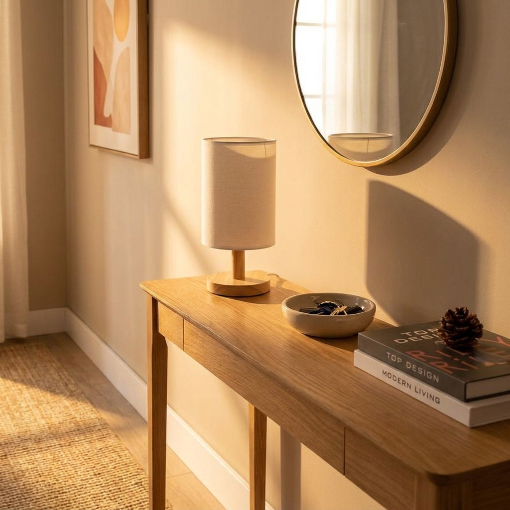 Organic Glow Lamp hallway afternoon